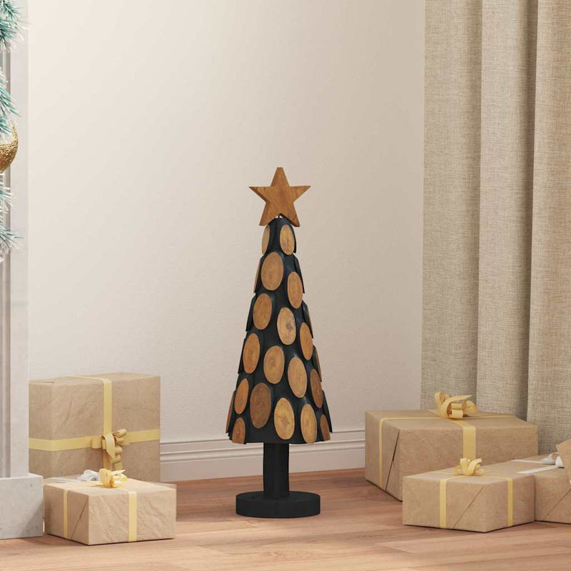 Chargez l'image dans la visionneuse de la galerie, Vidaxl kerstboom met standaard bruin 61 cm massief teakhout
