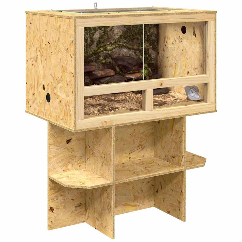 Afbeelding laden in galerijviewer, Vidaxl terrarium bruin 80 x 50 x 100 cm osb
