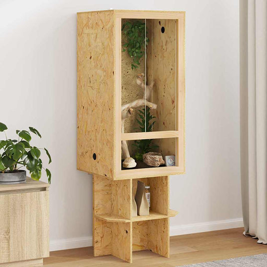 Vidaxl terrarium bruin 50 x 50 x 130 cm osb