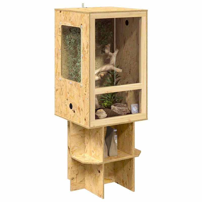 ギャラリービューアに画像をロードする, Vidaxl terrarium bruin 50 x 50 x 130 cm osb
