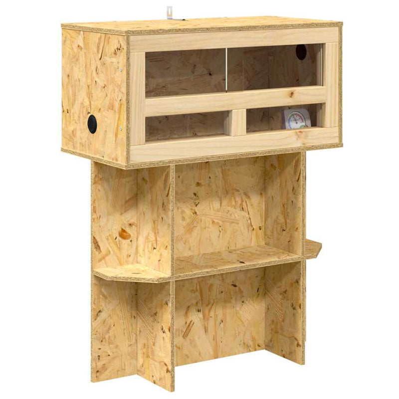 Afbeelding laden in galerijviewer, Vidaxl terrarium bruin 60 x 30 x 80 cm osb
