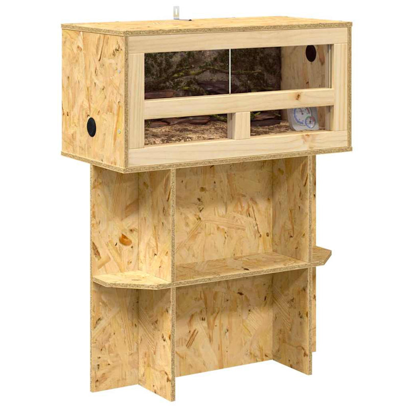 Afbeelding laden in galerijviewer, Vidaxl terrarium bruin 60 x 30 x 80 cm osb
