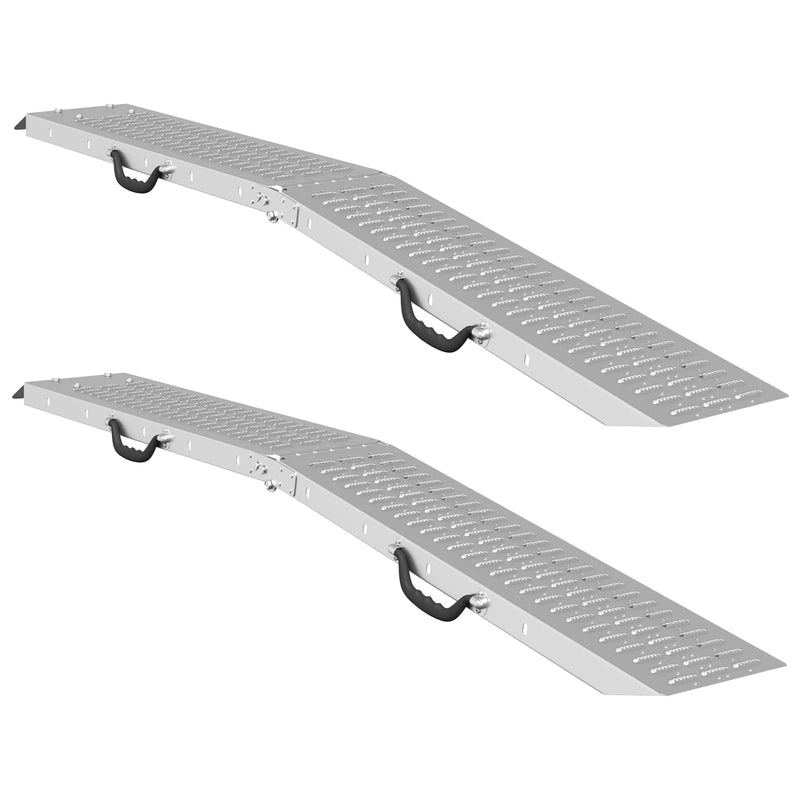 Afbeelding laden in galerijviewer, Vidaxl laadhelling 200 kg 2 pcs zilver 186 x 23 x 4,5 cm
