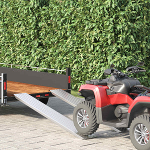 Vidaxl laadhelling 200 kg zilver 159 x 23 x 5 cm gegalvaniseerd staal