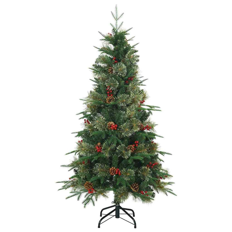 Afbeelding laden in galerijviewer, Vidaxl kunstmatige inklapbare kerstboom groen 120 cm pvc, pe en staal

