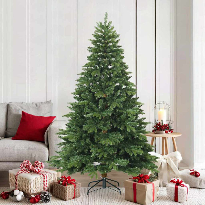 Afbeelding laden in galerijviewer, Vidaxl kunstmatige inklapbare kerstboom groen 180 cm pvc, pe en staal
