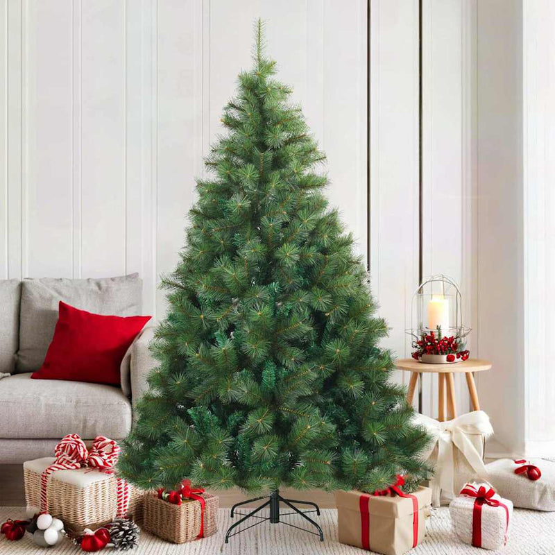 Afbeelding laden in galerijviewer, Vidaxl kunstmatige inklapbare kerstboom groen 180 cm pvc, staal
