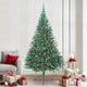 Vidaxl kunstmatig voorverlicht kerstboom met 300 led groen 240 cm pvc