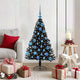 Vidaxl kunstmatig voorverlicht kerstboom met 150 led zwart 120 cm pvc