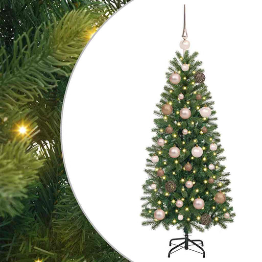 Vidaxl kunstkerstboom met 150 led met standaard groen 120 cm pe en pvc