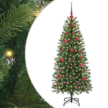 Vidaxl kunstkerstboom met 150 led met standaard groen 150 cm pe en pvc