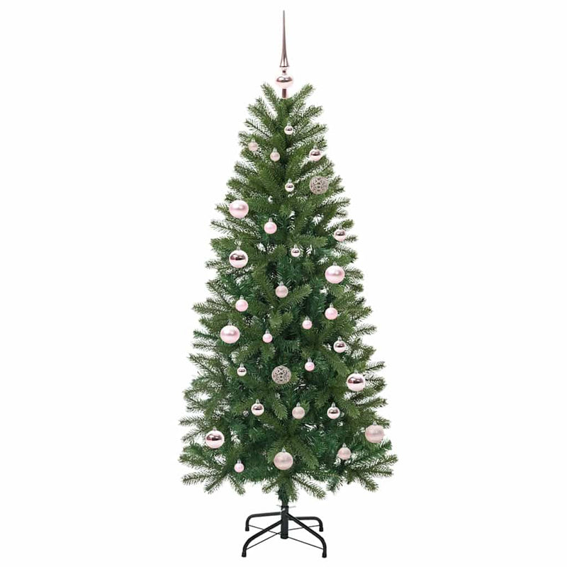 Chargez l'image dans la visionneuse de la galerie, Vidaxl kunstkerstboom met 150 led met standaard groen 150 cm pe en pvc
