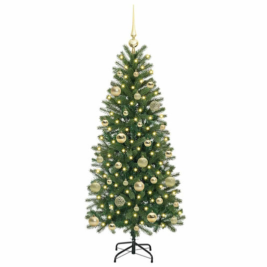 Vidaxl kunstkerstboom met 150 led met standaard groen 150 cm pe en pvc