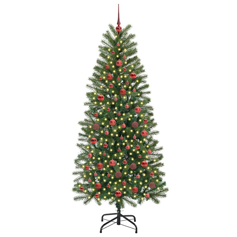 ギャラリービューアに画像をロードする, Vidaxl kunstkerstboom met 300 led met standaard groen 180 cm pe en pvc
