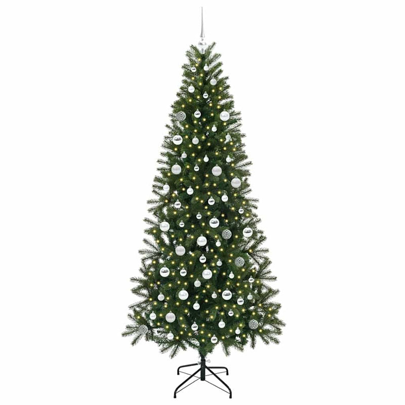Afbeelding laden in galerijviewer, Vidaxl kunstkerstboom met 300 led met standaard groen 210 cm pe en pvc
