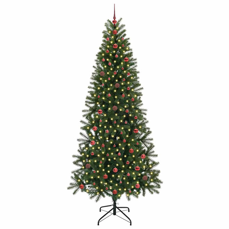 ギャラリービューアに画像をロードする, Vidaxl kunstkerstboom met 300 led met standaard groen 240 cm pe en pvc
