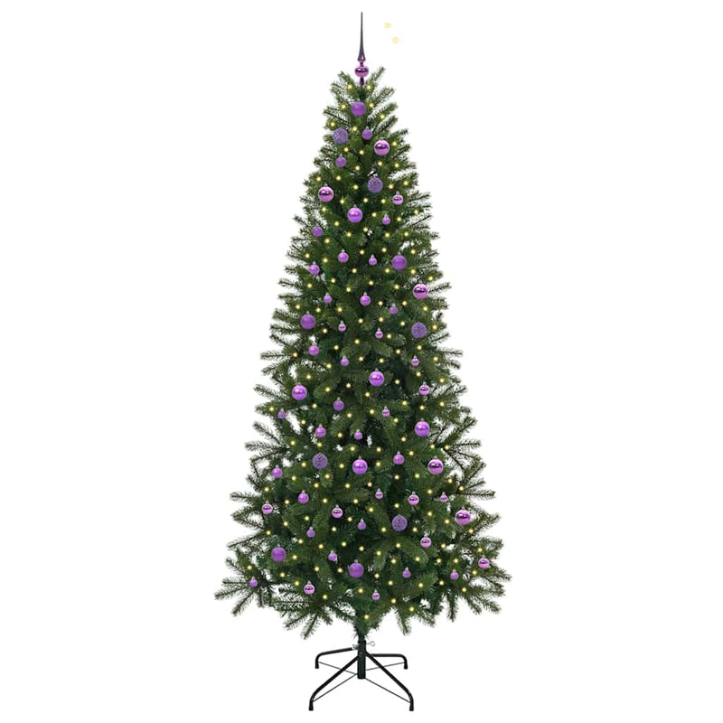 ギャラリービューアに画像をロードする, Vidaxl kunstkerstboom met 300 led met standaard groen 240 cm pe en pvc
