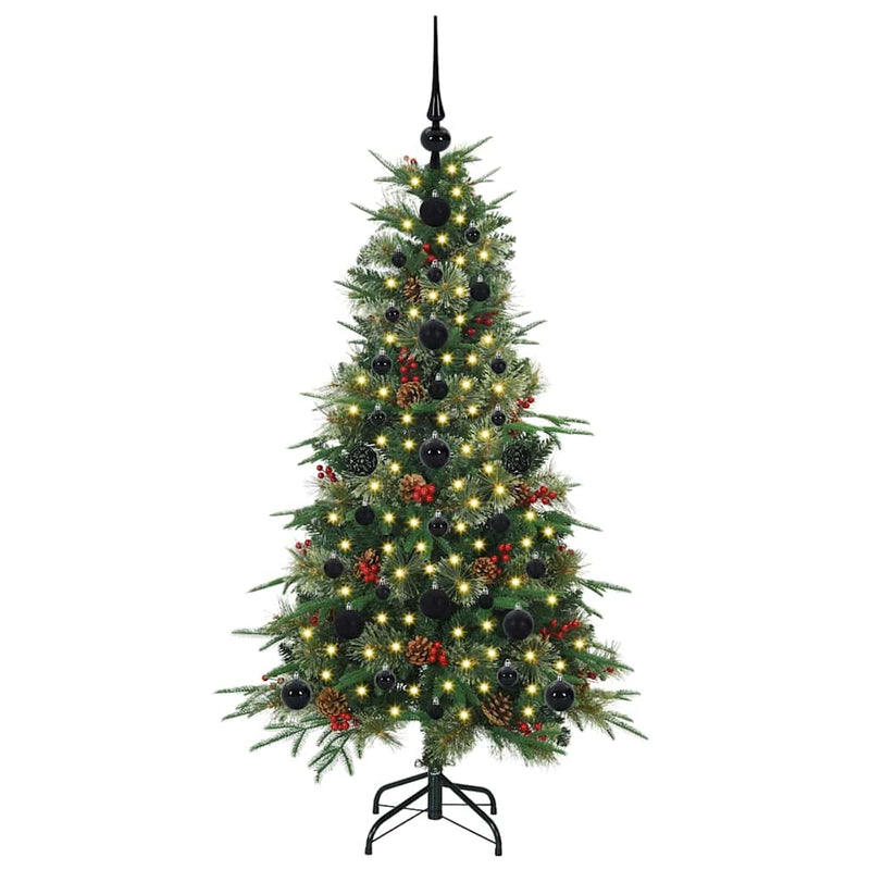 Afbeelding laden in galerijviewer, Vidaxl kunstmatige inklapbare kerstboom groen 120 cm pe en pvc
