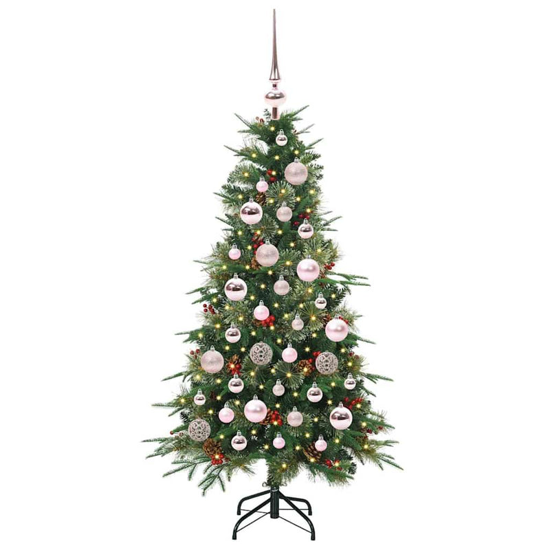 Afbeelding laden in galerijviewer, Vidaxl kunstmatige inklapbare kerstboom groen 120 cm pe en pvc
