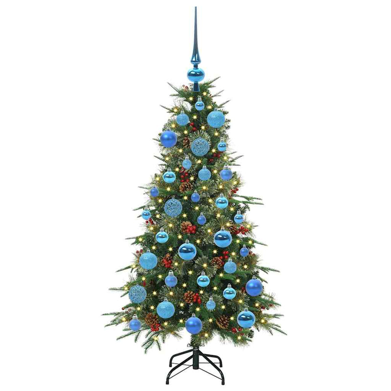 Afbeelding laden in galerijviewer, Vidaxl kunstmatige inklapbare kerstboom groen 120 cm pe en pvc
