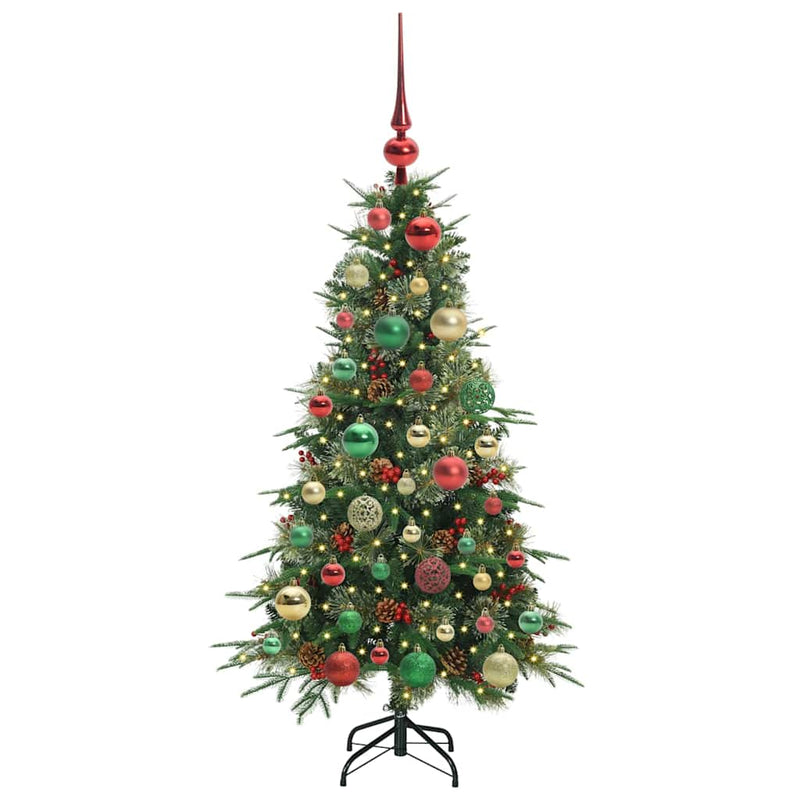 Afbeelding laden in galerijviewer, Vidaxl kunstmatige inklapbare kerstboom groen 120 cm pe en pvc
