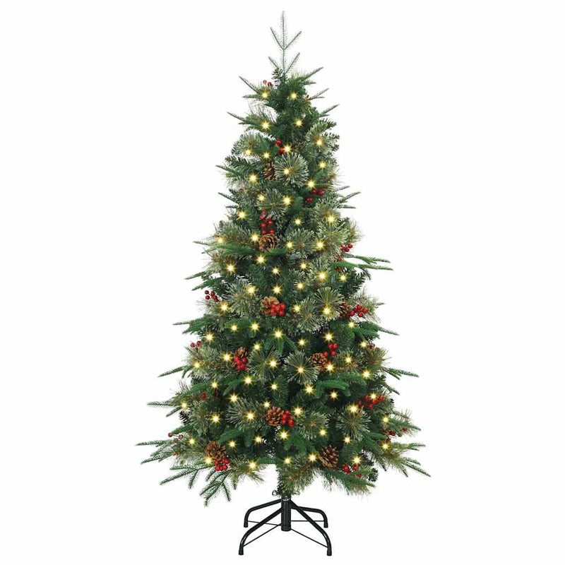 Afbeelding laden in galerijviewer, Vidaxl kunstmatige inklapbare kerstboom groen 150 cm pe en pvc
