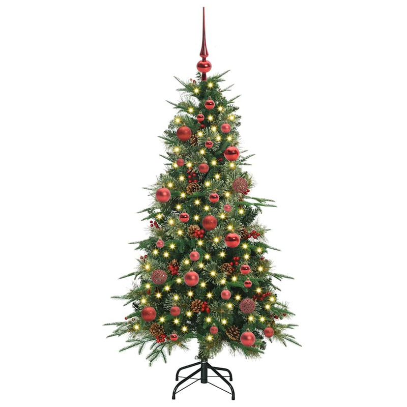 Afbeelding laden in galerijviewer, Vidaxl kunstmatige inklapbare kerstboom groen 150 cm pe en pvc
