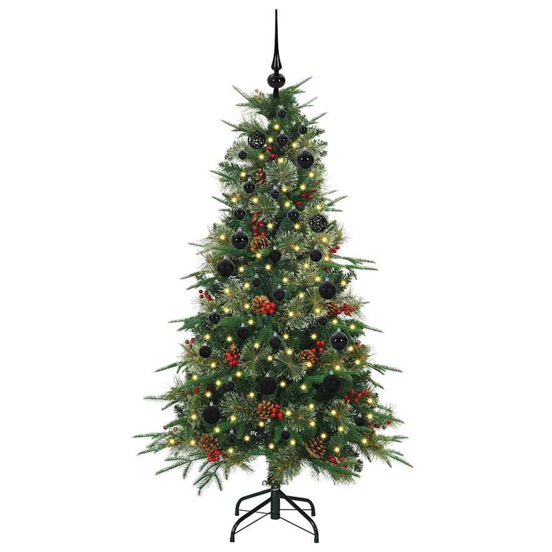 Afbeelding laden in galerijviewer, Vidaxl kunstmatige inklapbare kerstboom groen 150 cm pe en pvc
