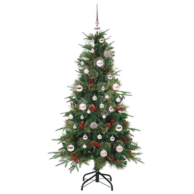 Afbeelding laden in galerijviewer, Vidaxl kunstmatige inklapbare kerstboom groen 150 cm pe en pvc
