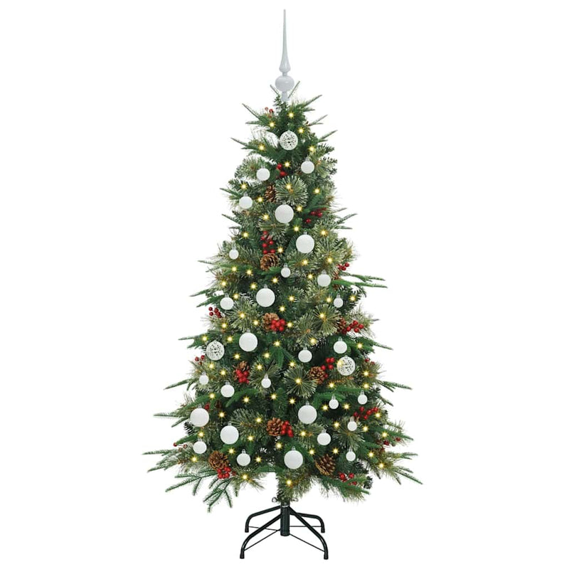 Afbeelding laden in galerijviewer, Vidaxl kunstmatige inklapbare kerstboom groen 150 cm pe en pvc
