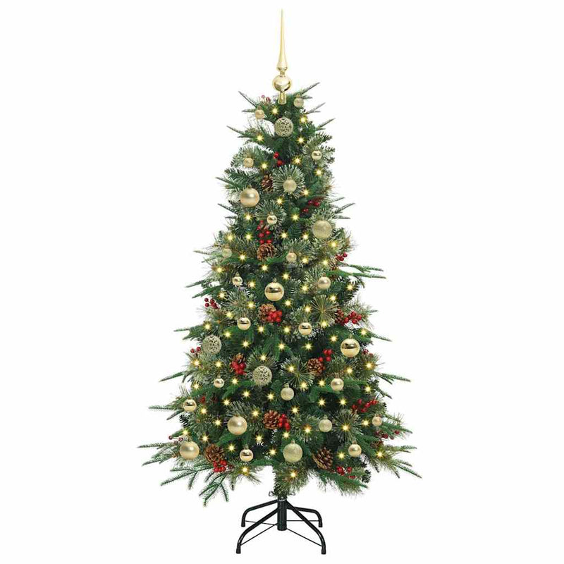 Afbeelding laden in galerijviewer, Vidaxl kunstmatige inklapbare kerstboom groen 150 cm pe en pvc

