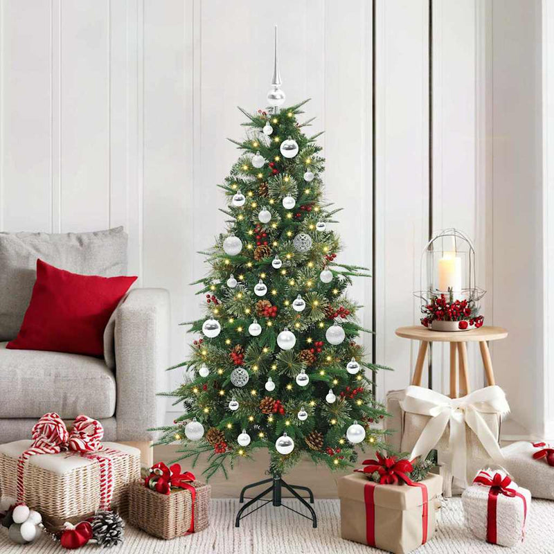 Afbeelding laden in galerijviewer, Vidaxl kunstmatige inklapbare kerstboom groen 150 cm pe en pvc
