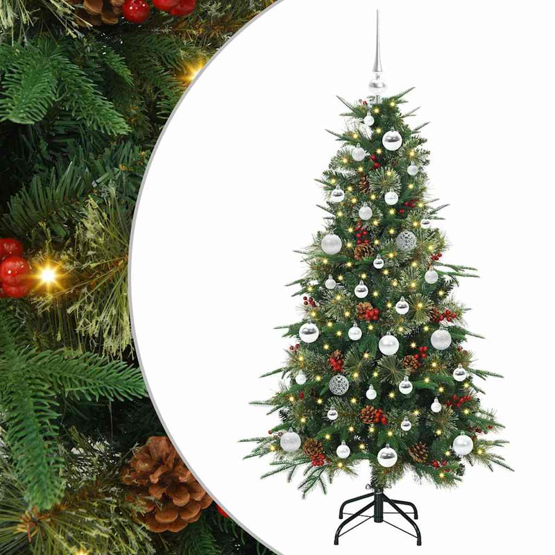 Afbeelding laden in galerijviewer, Vidaxl kunstmatige inklapbare kerstboom groen 150 cm pe en pvc
