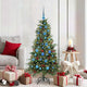 Vidaxl kunstmatige inklapbare kerstboom groen 150 cm pe en pvc