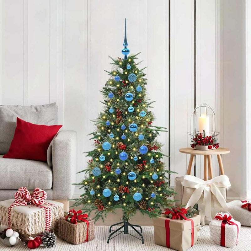 Afbeelding laden in galerijviewer, Vidaxl kunstmatige inklapbare kerstboom groen 150 cm pe en pvc
