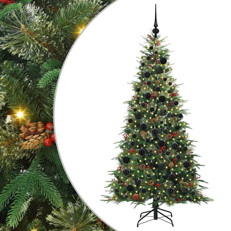 Afbeelding laden in galerijviewer, Vidaxl kunstmatige inklapbare kerstboom groen 180 cm pe en pvc
