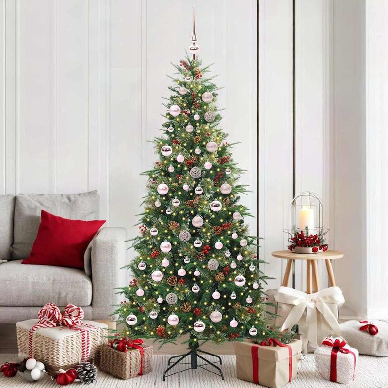 Afbeelding laden in galerijviewer, Vidaxl kunstmatige inklapbare kerstboom groen 180 cm pe en pvc
