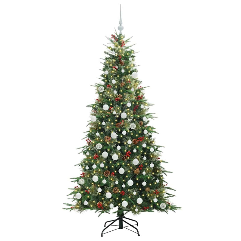 Afbeelding laden in galerijviewer, Vidaxl kunstmatige inklapbare kerstboom groen 180 cm pe en pvc
