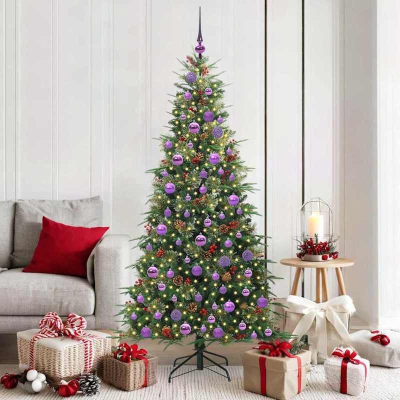 Afbeelding laden in galerijviewer, Vidaxl kunstmatige inklapbare kerstboom groen 180 cm pe en pvc
