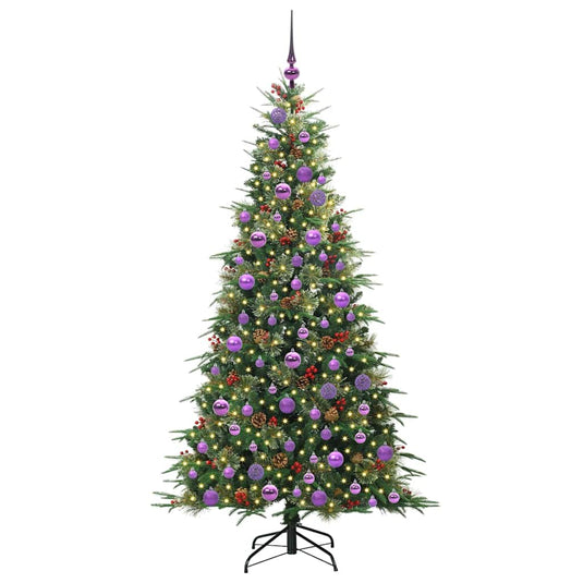 Vidaxl kunstmatige inklapbare kerstboom groen 180 cm pe en pvc
