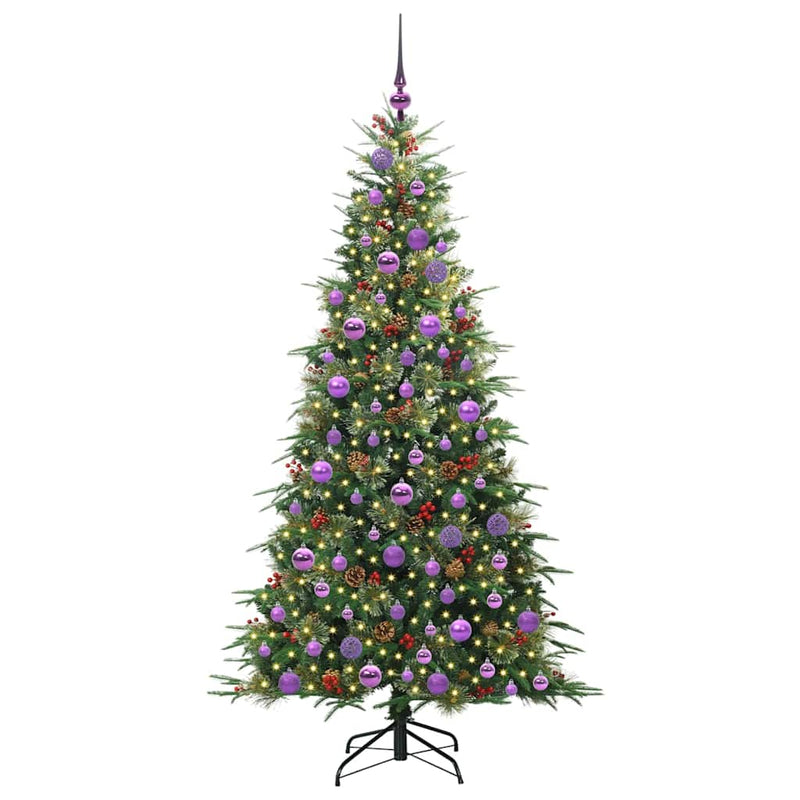 Afbeelding laden in galerijviewer, Vidaxl kunstmatige inklapbare kerstboom groen 180 cm pe en pvc
