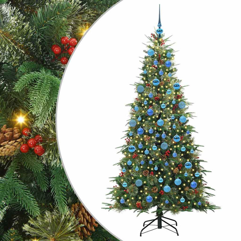 Afbeelding laden in galerijviewer, Vidaxl kunstmatige inklapbare kerstboom groen 180 cm pe en pvc
