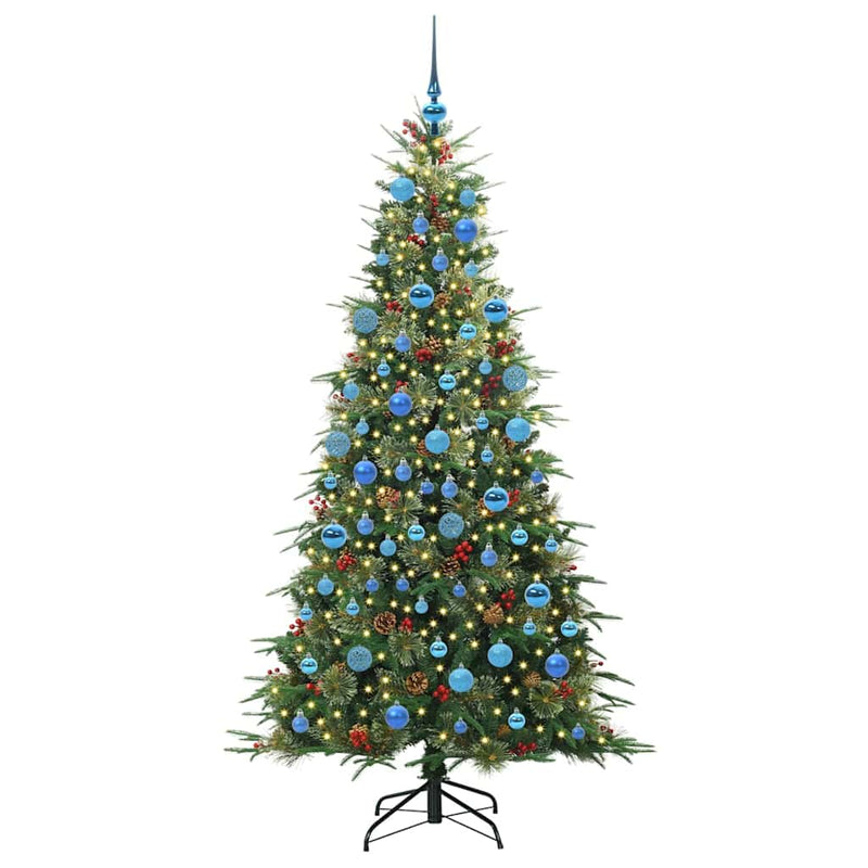 Afbeelding laden in galerijviewer, Vidaxl kunstmatige inklapbare kerstboom groen 180 cm pe en pvc
