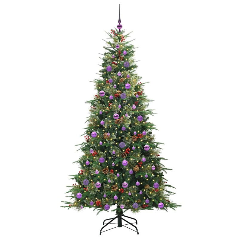 Afbeelding laden in galerijviewer, Vidaxl kunstmatige inklapbare kerstboom groen 210 cm pe en pvc
