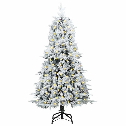 Vidaxl kunstmatige inklapbare kerstboom groen 120 cm pe en pvc