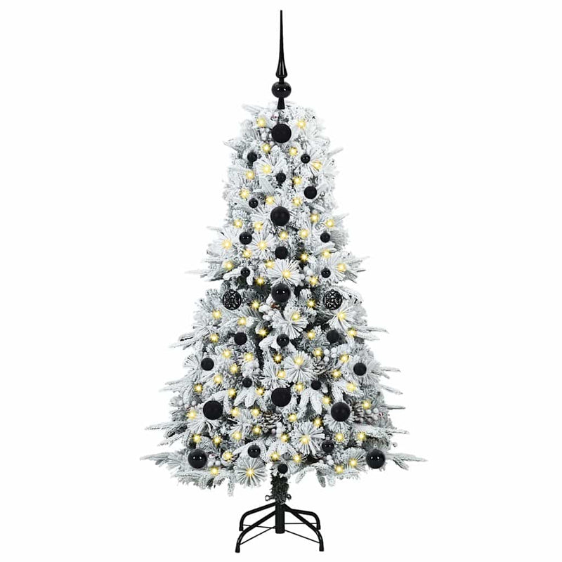ギャラリービューアに画像をロードする, Vidaxl kunstmatige inklapbare kerstboom wit 120 cm pe en pvc
