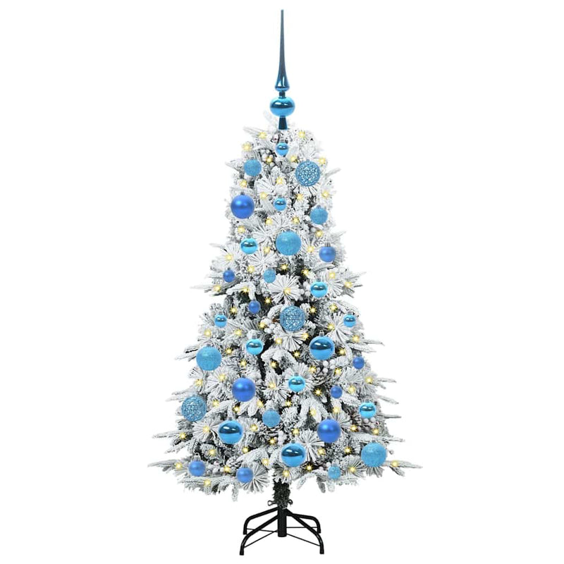 ギャラリービューアに画像をロードする, Vidaxl kunstmatige inklapbare kerstboom wit 120 cm pe en pvc
