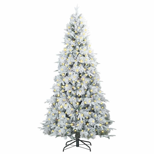 Vidaxl kunstmatige inklapbare kerstboom wit 180 cm pe en pvc