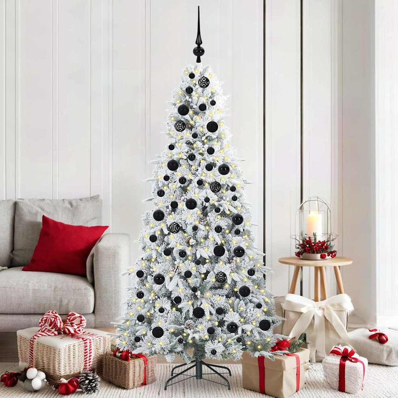 ギャラリービューアに画像をロードする, Vidaxl kunstmatige inklapbare kerstboom wit 180 cm pe en pvc
