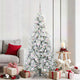 Vidaxl kunstmatige inklapbare kerstboom wit 180 cm pe en pvc
